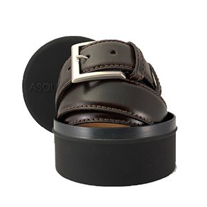 Belt Marcapunto<br/>8118 Dark Brown<br/>Genuine Leather